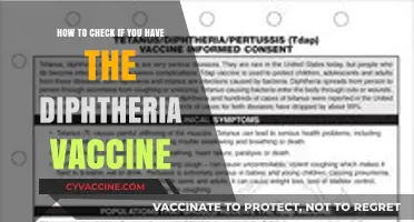 Diphtheria Vaccine Verification: A Simple Guide to Check Your Immunization Status
