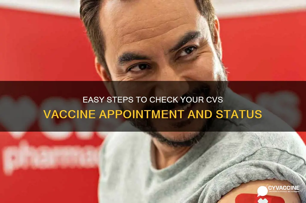how to check in cvs vaccine