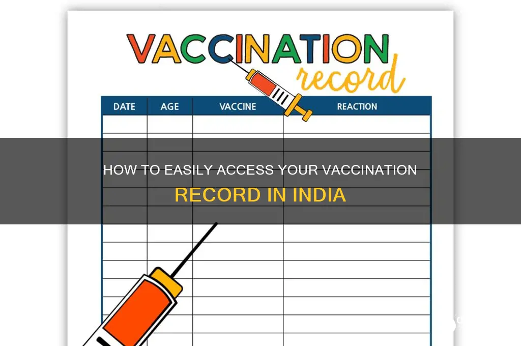 how to check my vaccination record in india