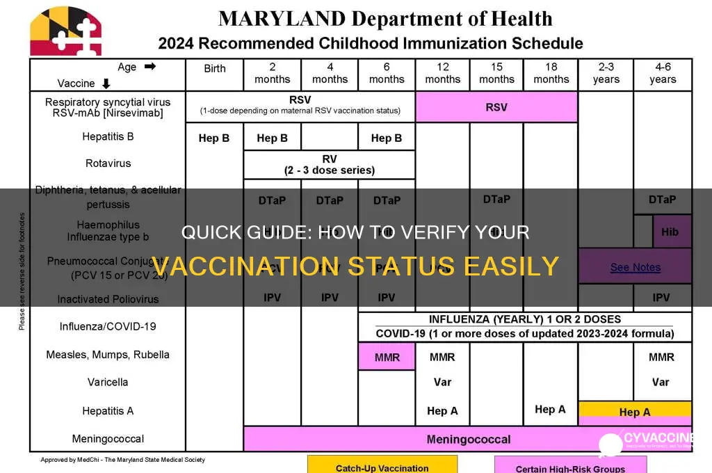 how to check my vaccination status