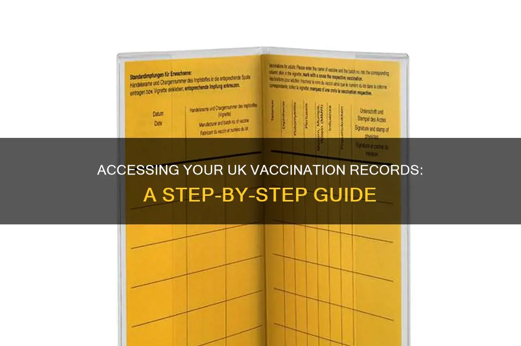 how to check vaccination records uk