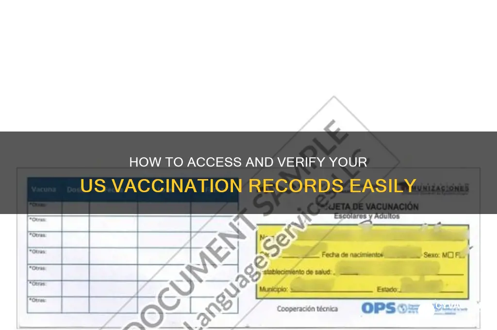 how to check vaccination records us