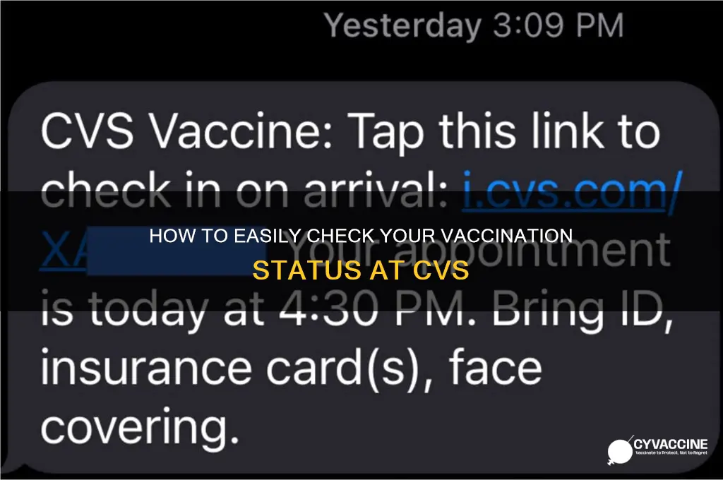 how to check vaccination status cvs