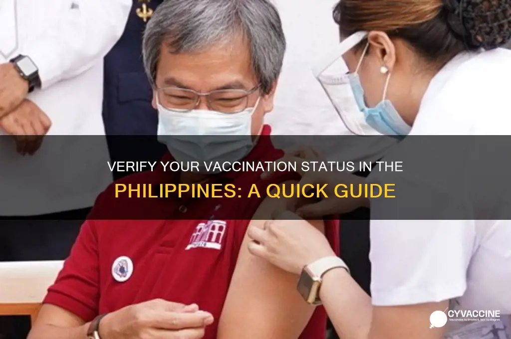 how to check vaccination status philippines