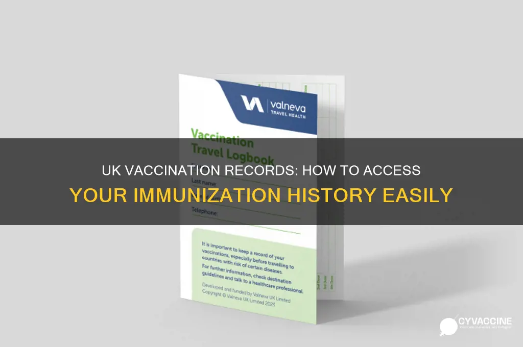 how to check what vaccinations you have had uk