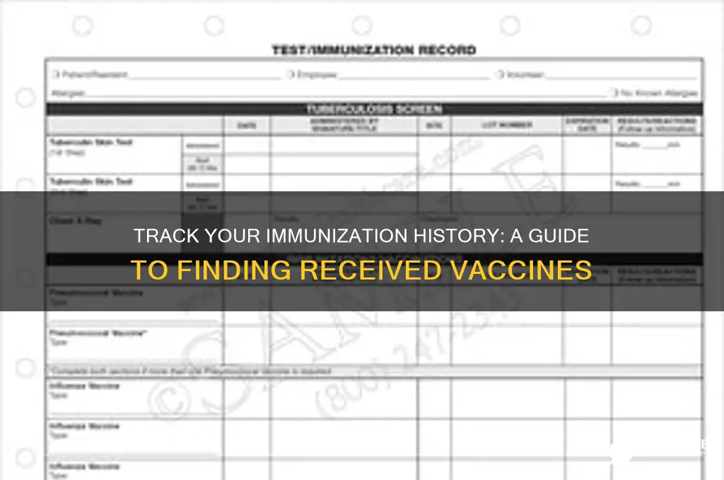 how to check what vaccines i have received