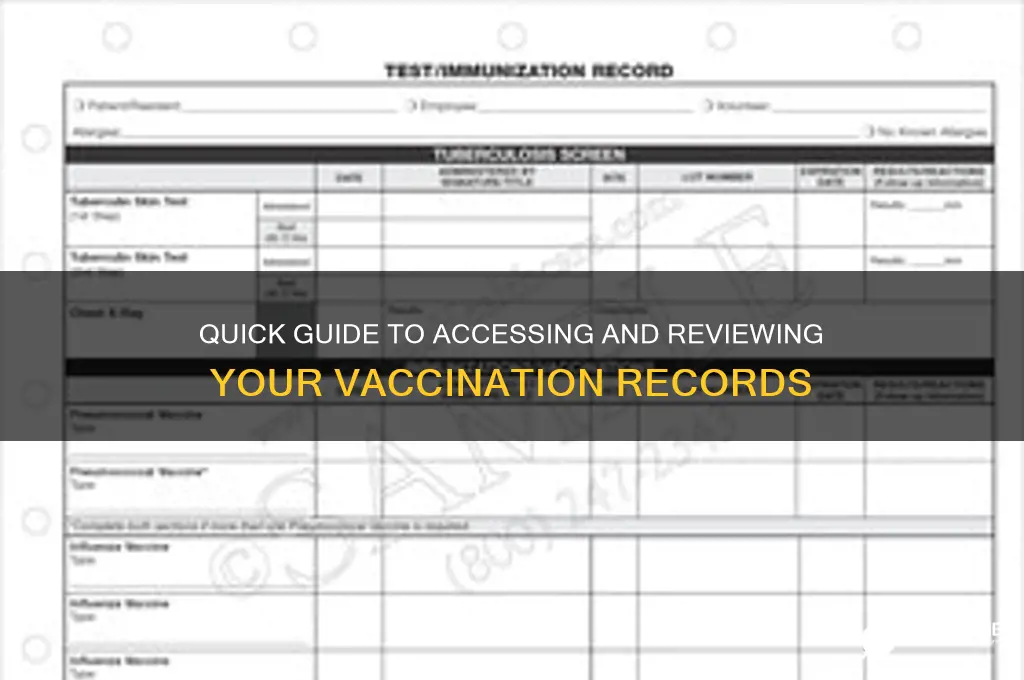 how to check your vaccination history