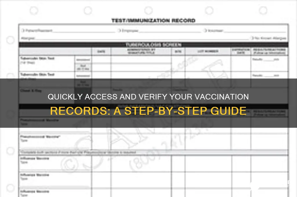 how to check your vaccination records