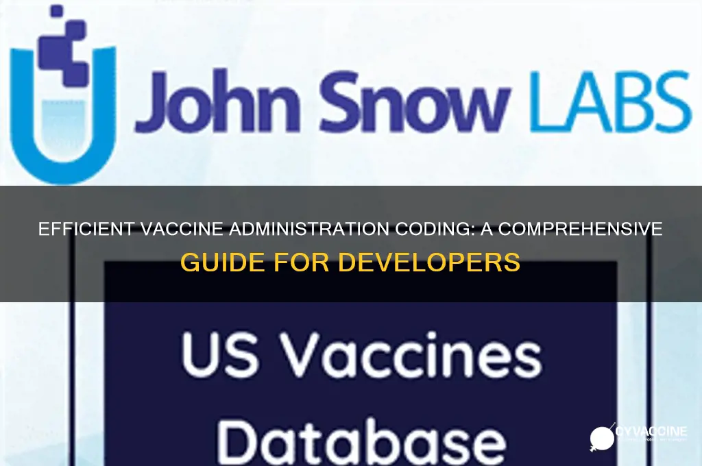how to code for vaccine administration