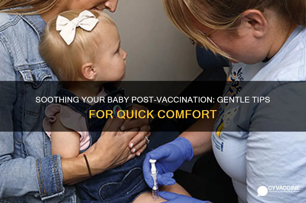 how to console baby after vaccination