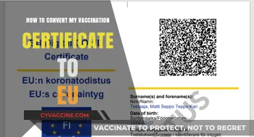 Convert Your Vaccination Certificate to EU Format: A Step-by-Step Guide