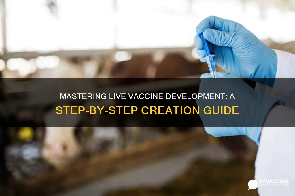 how to create a live vaccine