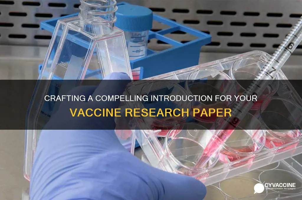 how to create an intro for vaccine research paper