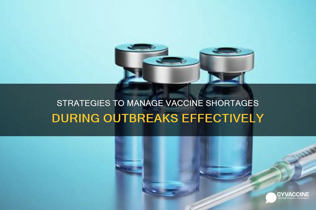 how to deal with a vaccine shortage outbreak