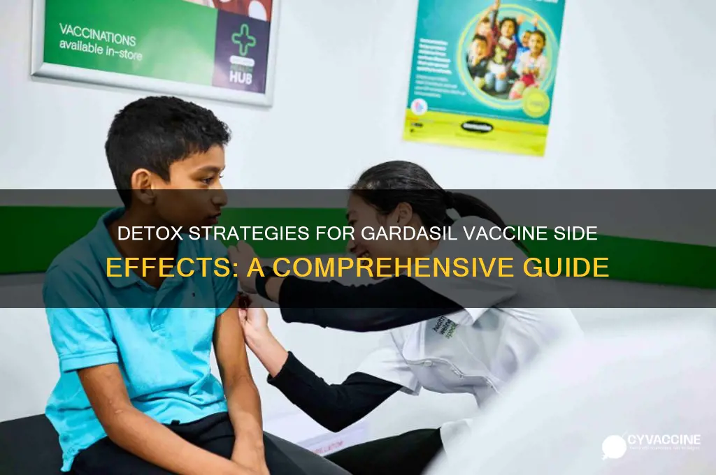 how to detox from gardasil vaccine