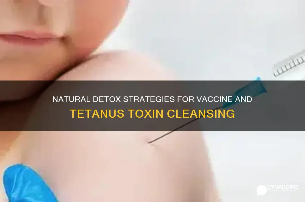 how to detoxify the body from vaccines tetanus