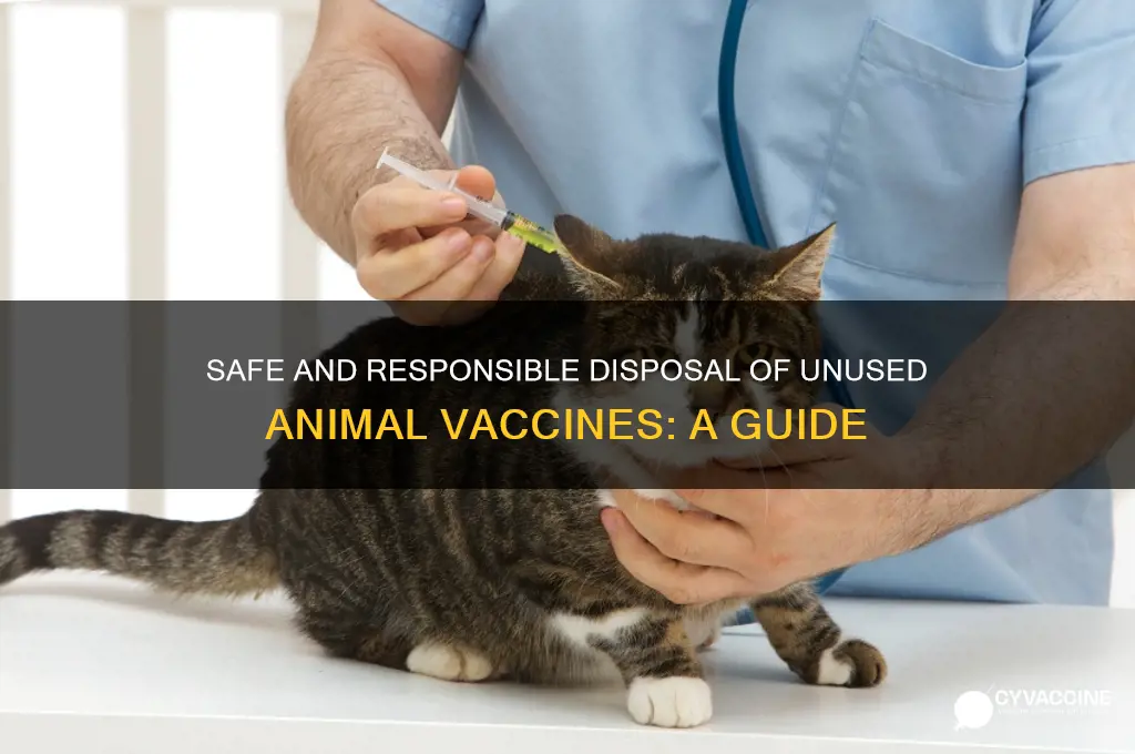 how to dispose of animal vaccines