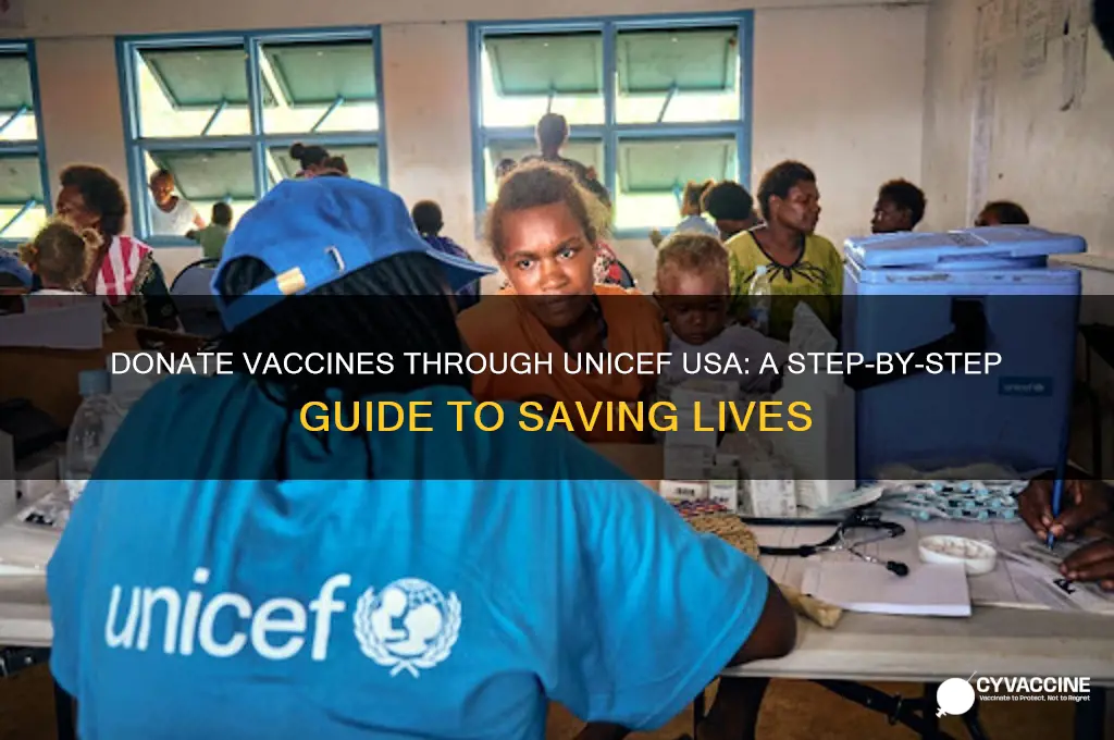 how to donate vaccines unicef usa