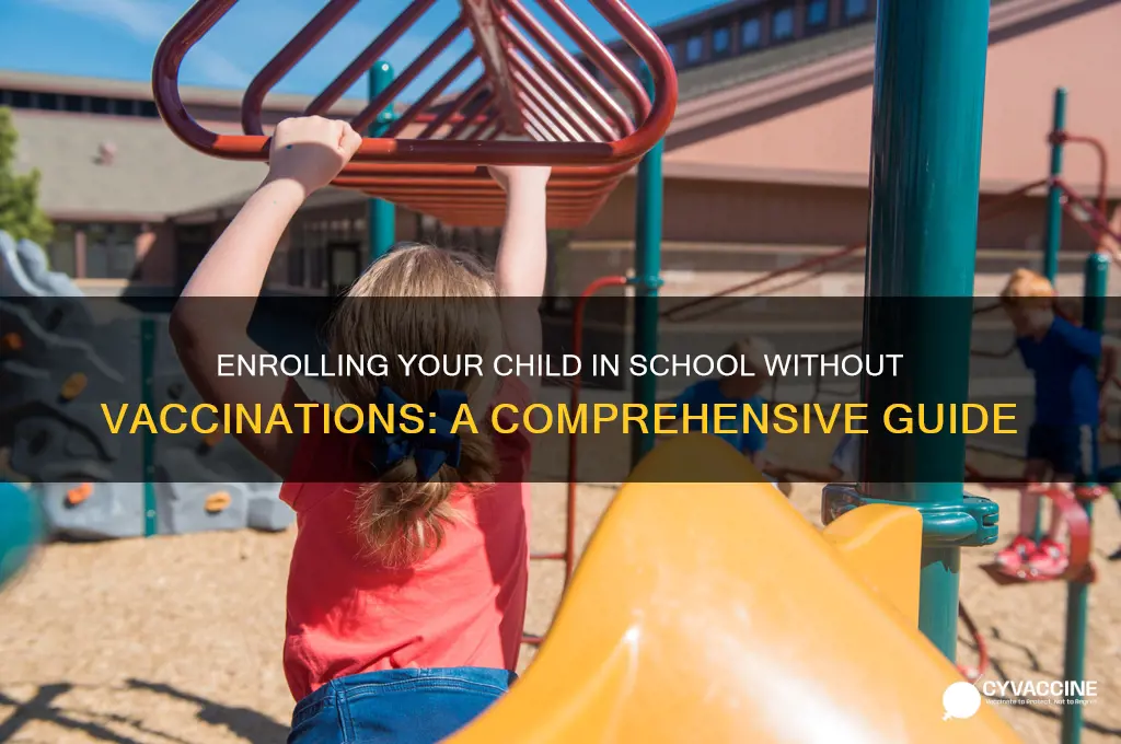 how to enroll child in school without vaccinations