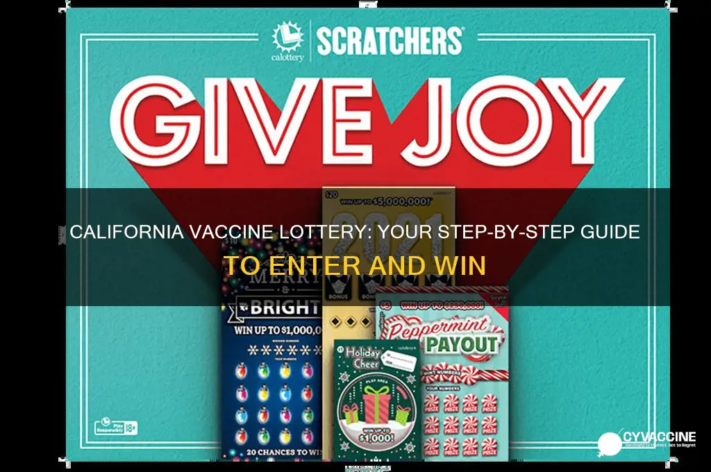 how to enter the vaccine lottery in california