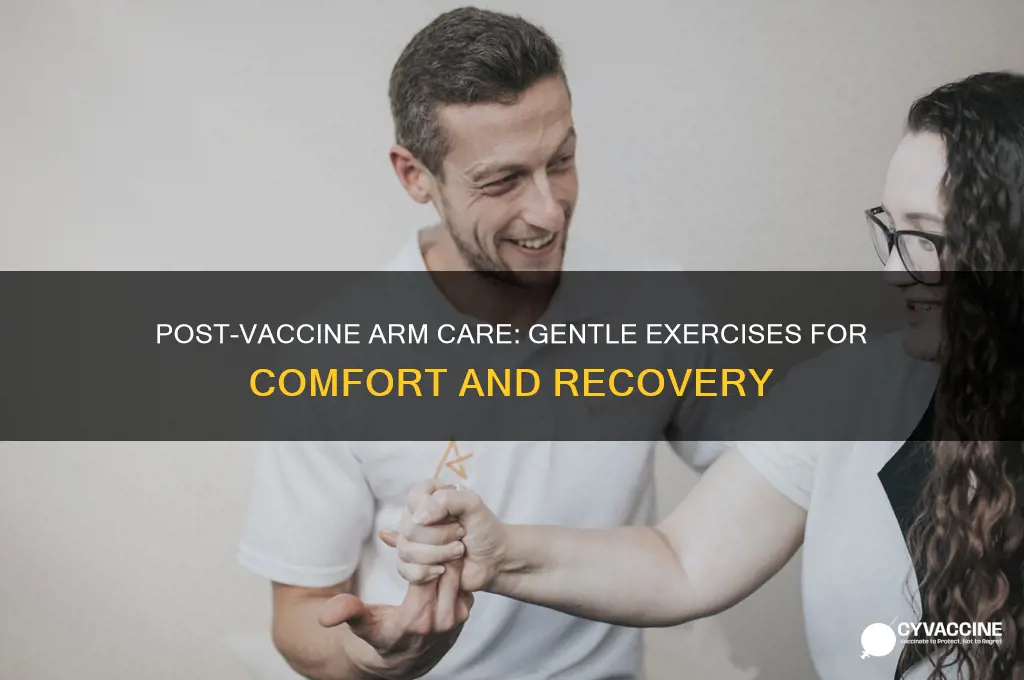 how to exercise arm after vaccine