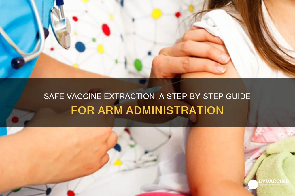 how to extract vaccine from arm