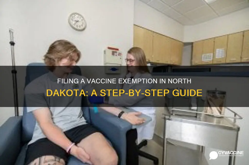 how to file a vaccine exemption in north dakota