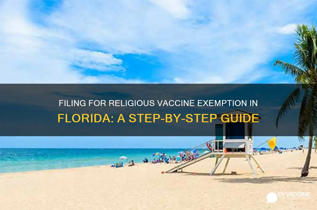 how to file for religious vaccine exemption in florida