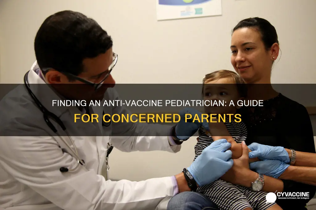 how to find a pediatrician that is anti vaccine