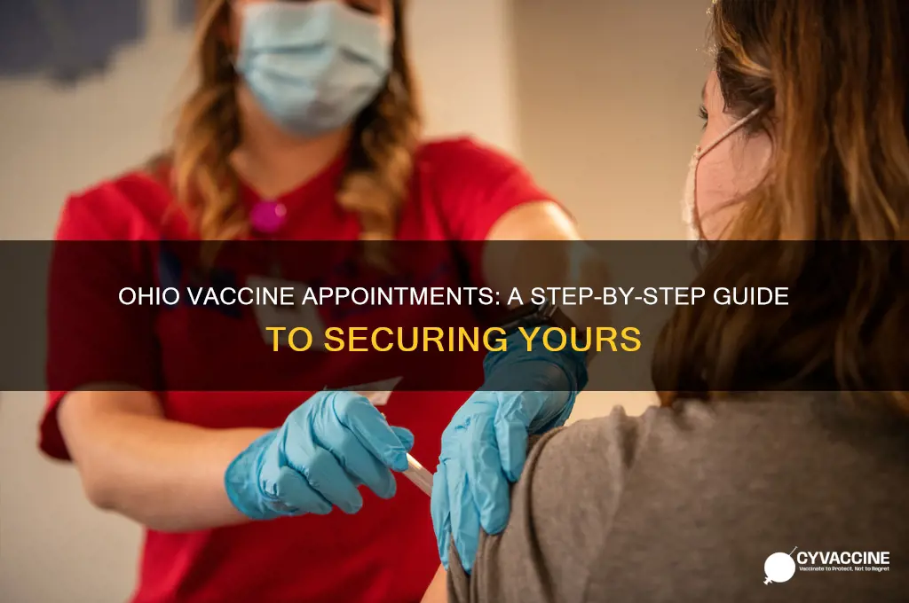 how to find a vaccine appointment in ohio