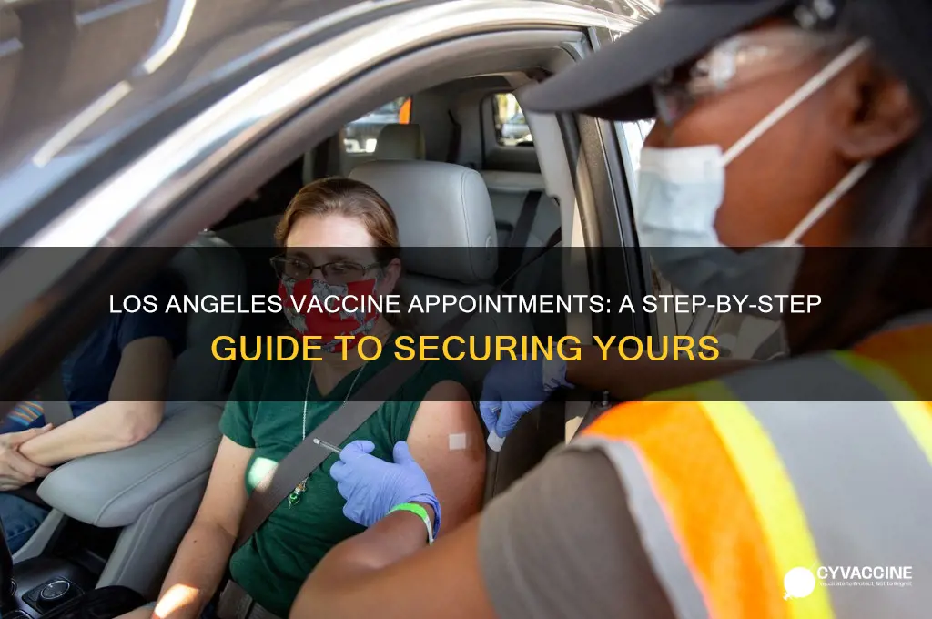how to find a vaccine appointment los angeles
