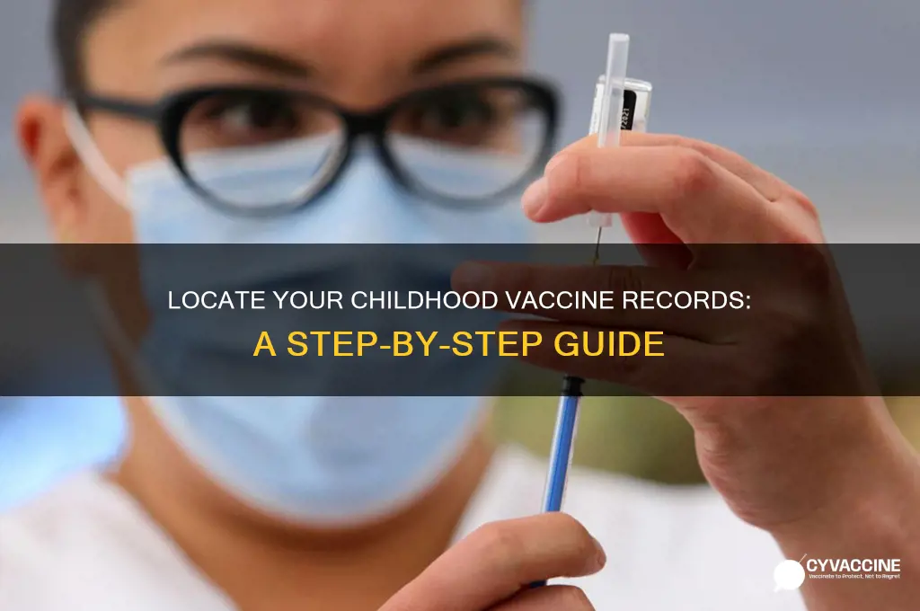 how to find childhood vaccine records