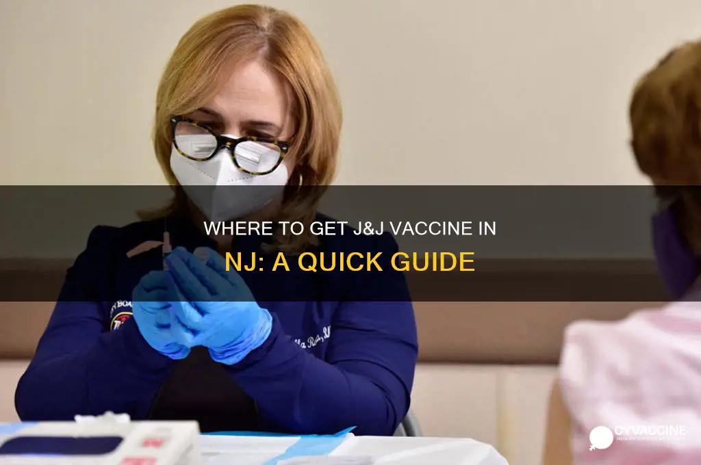 how to find j&j vaccine in nj
