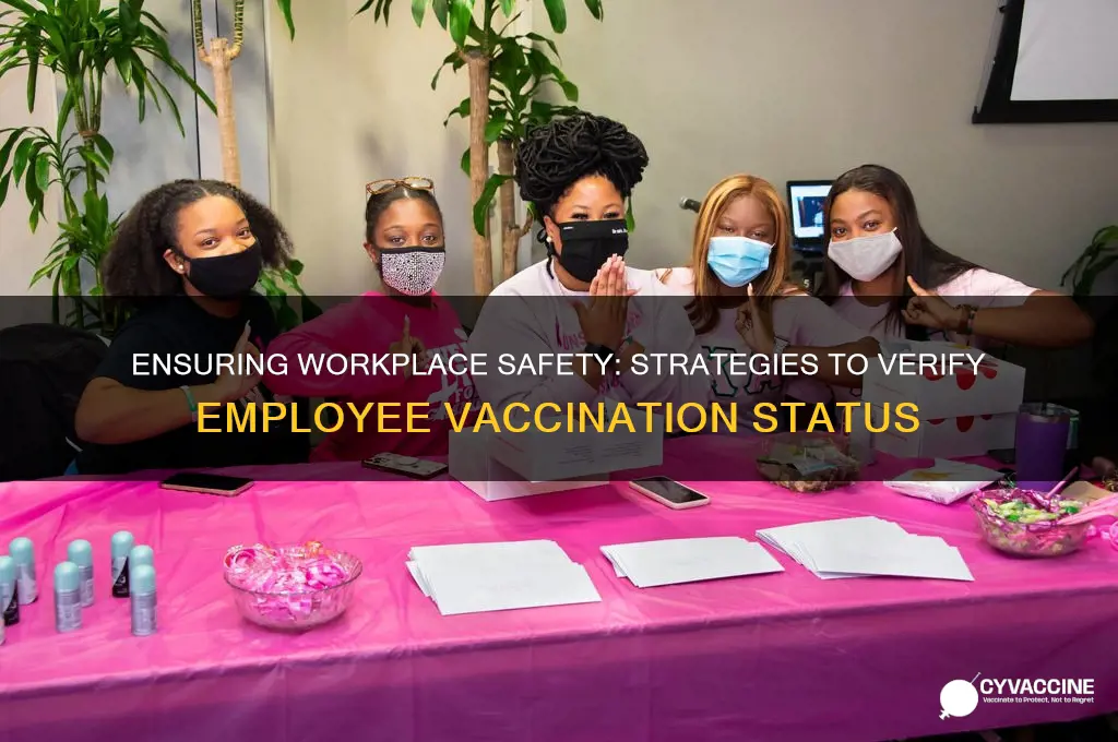 how to find out if employees are vaccinated