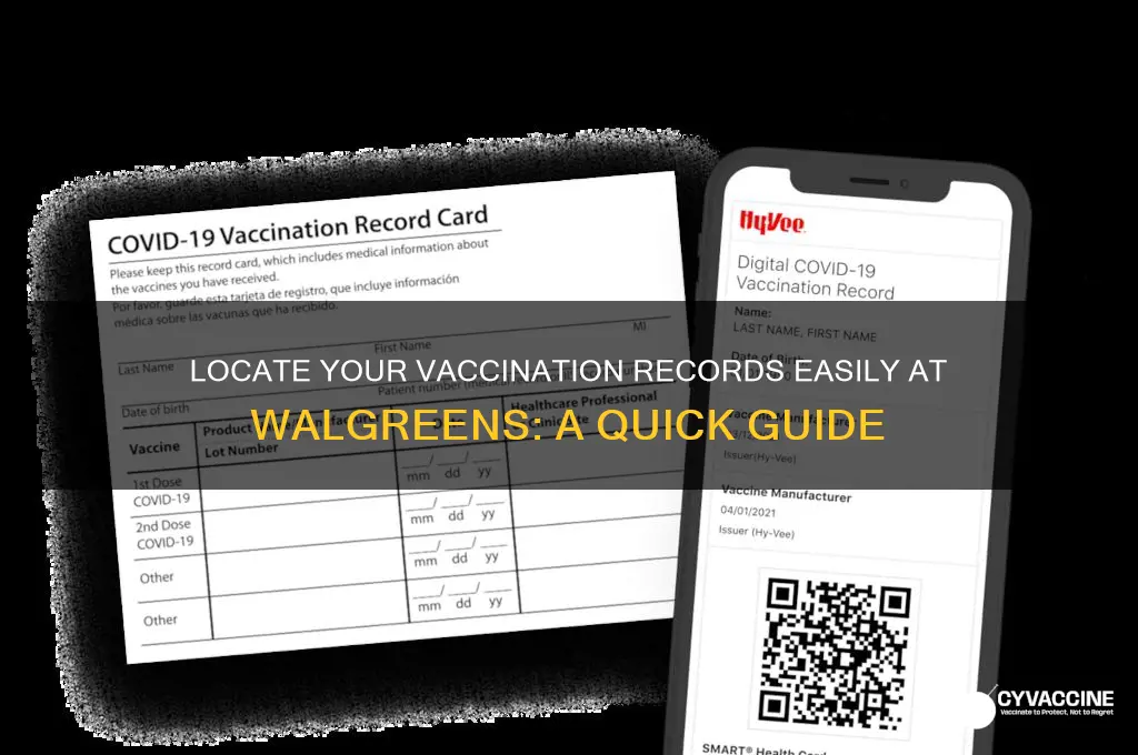 how to find vaccination record walgreens