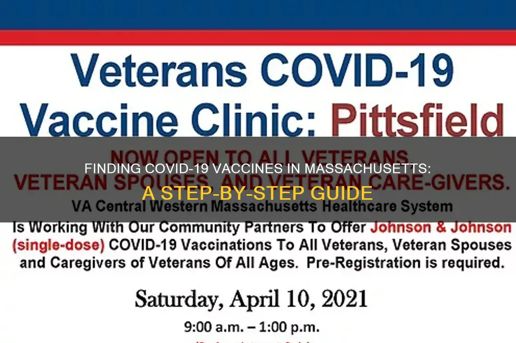 how to find vaccine in ma