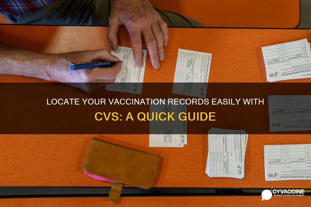 how to find your vaccination records on cvs