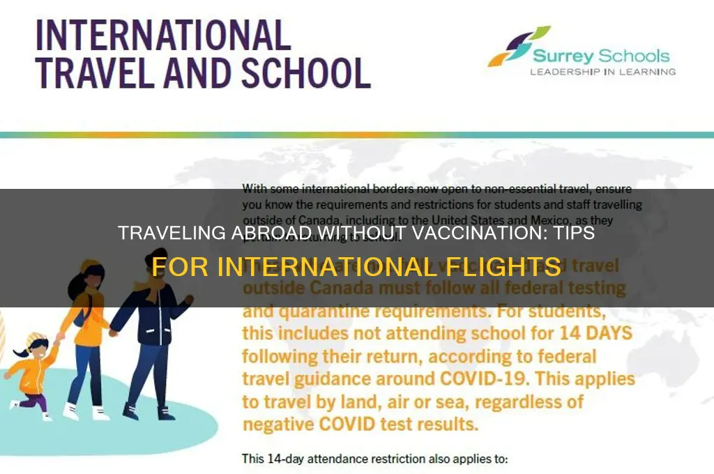 how to fly internationally without vaccine