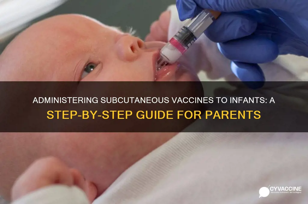 how to gove subq vaccine to a baby