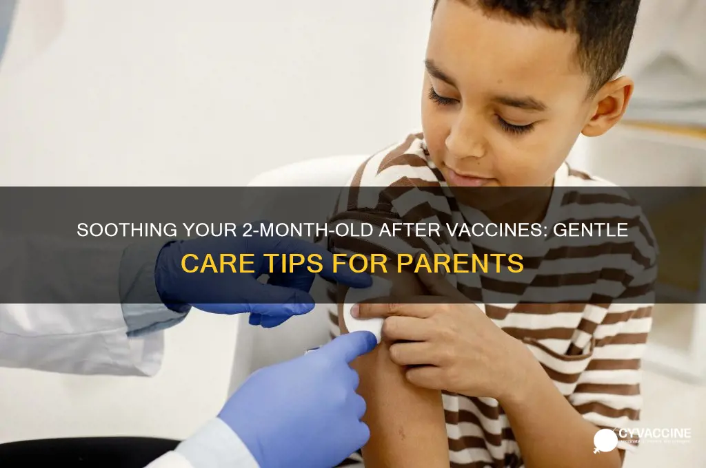 how to help 2 month old after vaccines