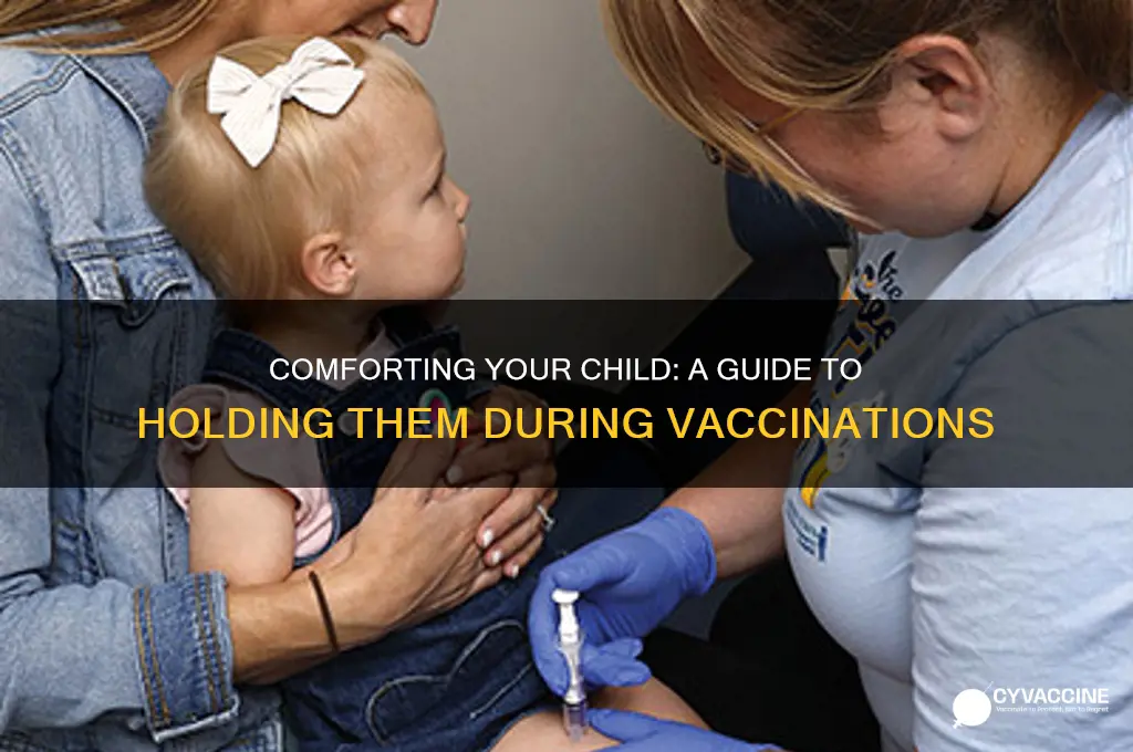how to hold your child during vaccinations poster