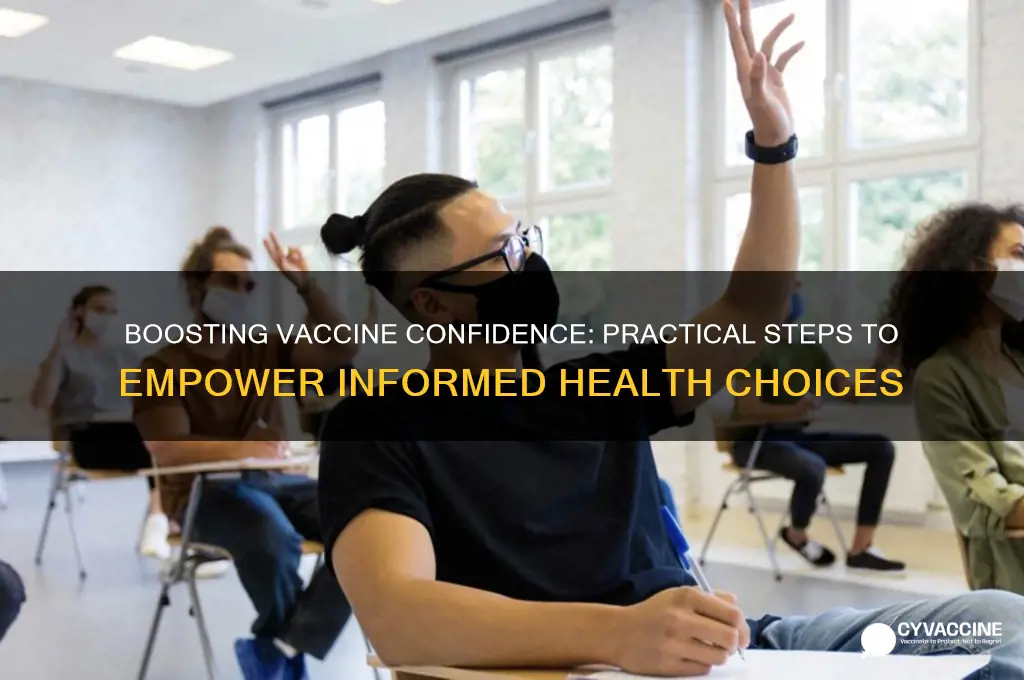 how to increase confidence to vaccinate