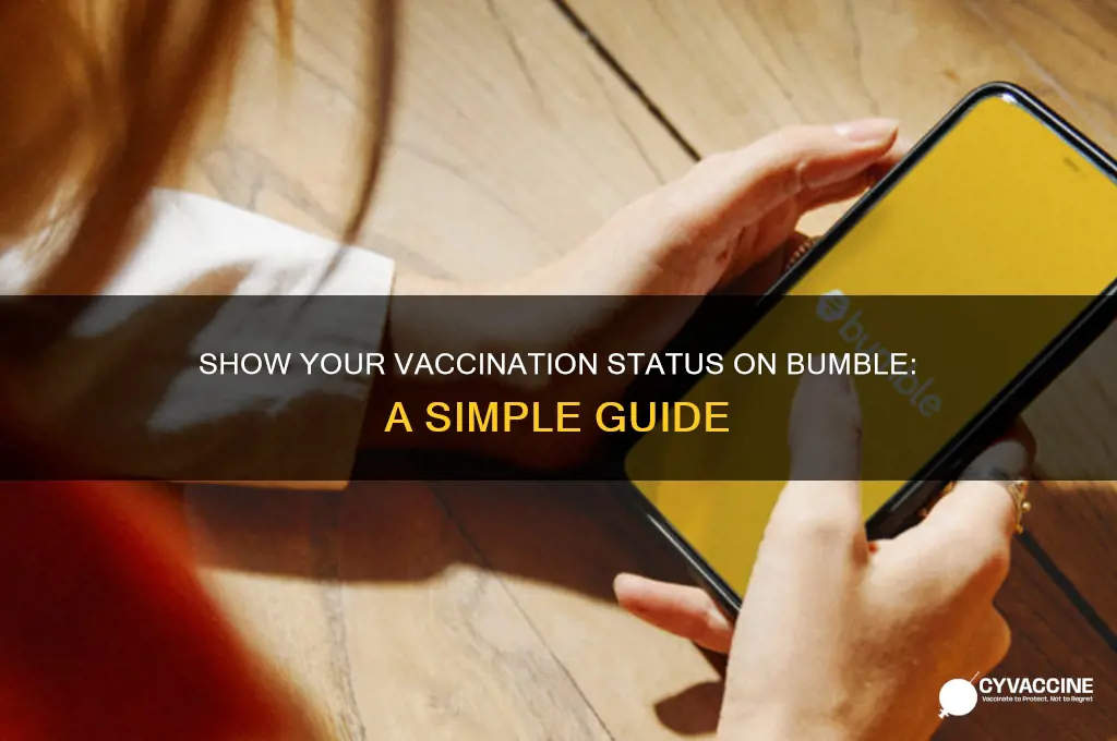 how to indicate vaccinated on bumble
