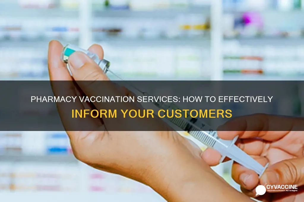 how to inform to customers about our pharmacy