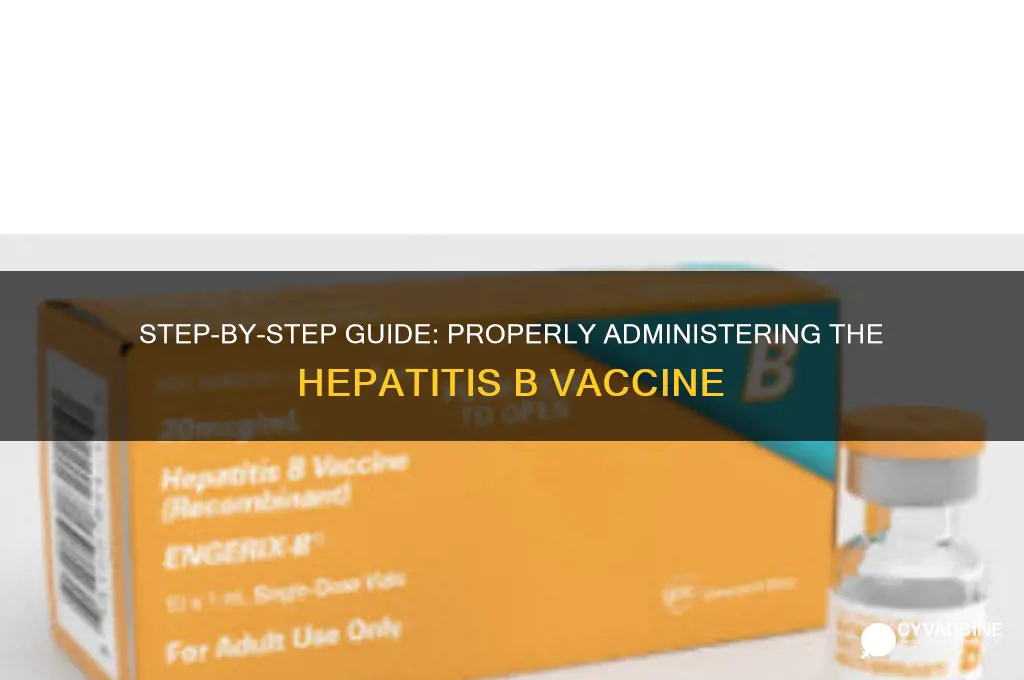 how to inject hep b vaccine