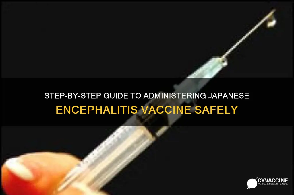 how to inject japanese encephalitis vaccine