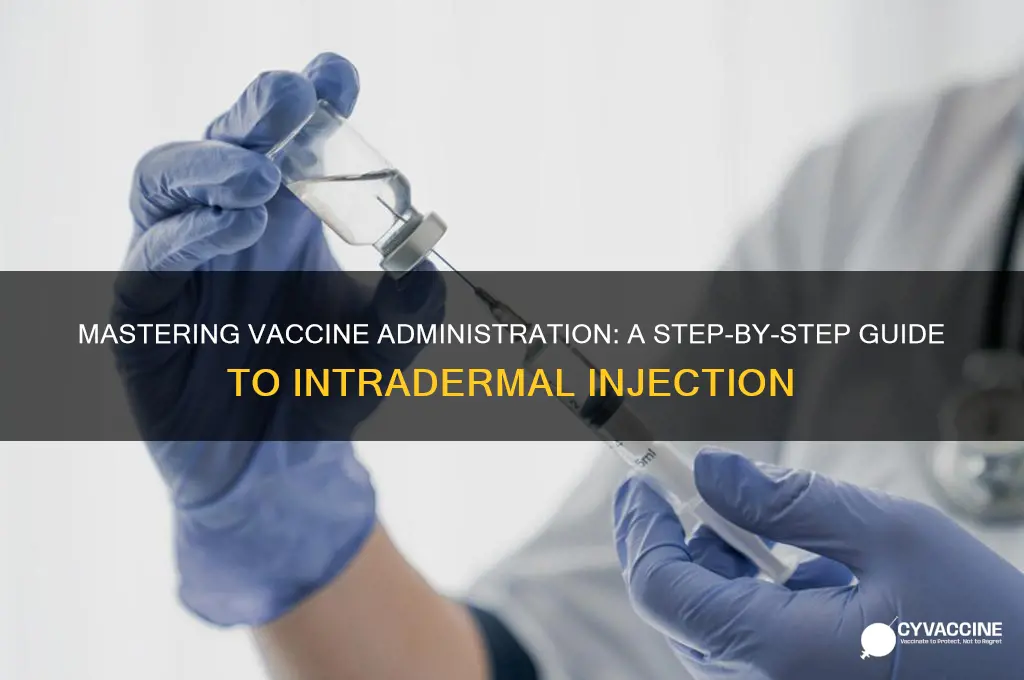 how to inject vaccine in skin