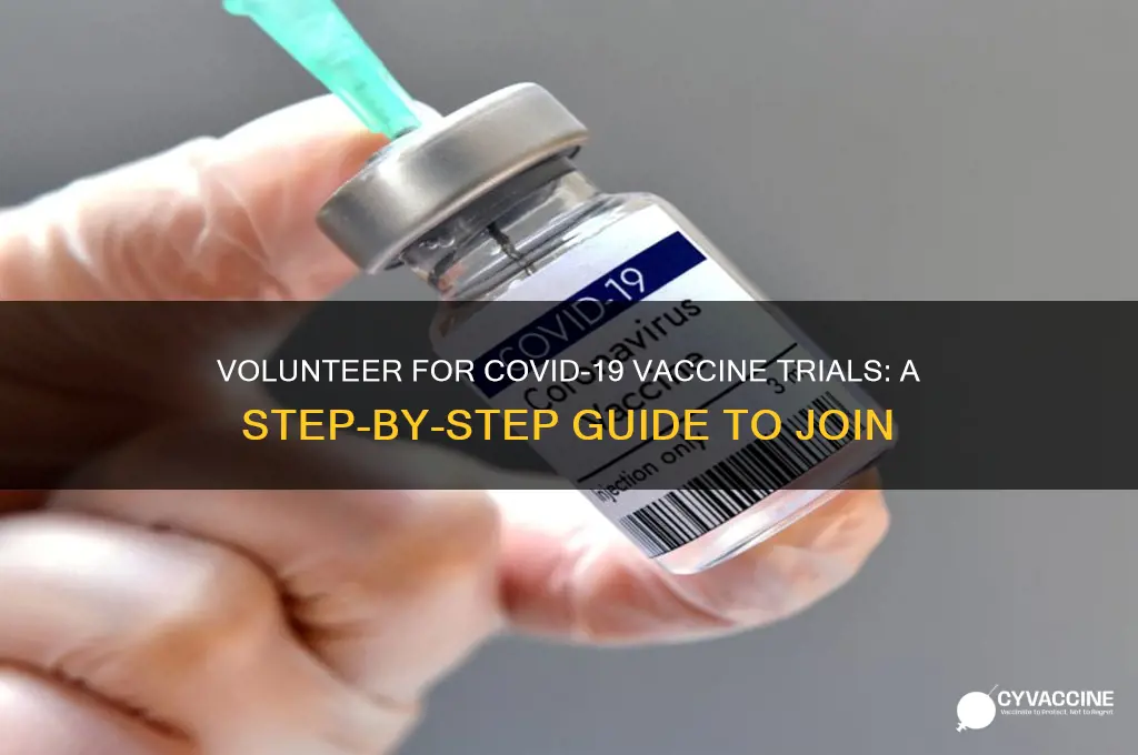how to join coronavirus vaccine trial