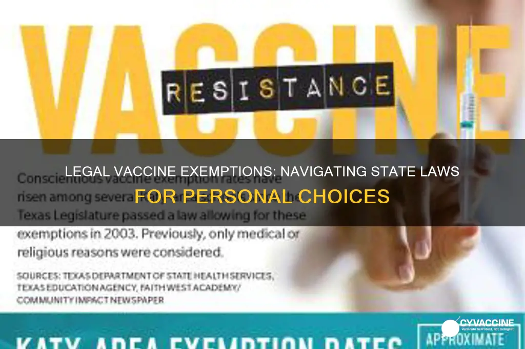 how to legally avoid vaccines in all 50 states
