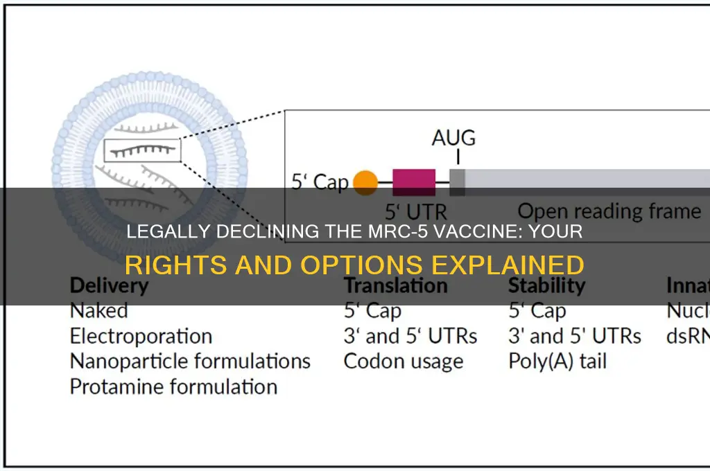 how to legally decline a vaccine mrc-5